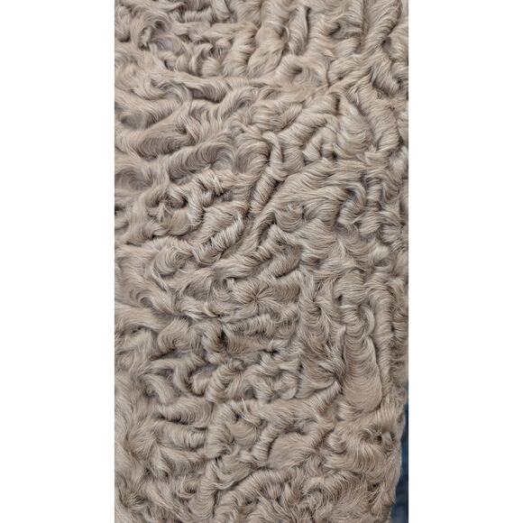 Vintage Beige Genuine Persian Lamb Coat - Petite Size Friendly - Picture 7 of 12